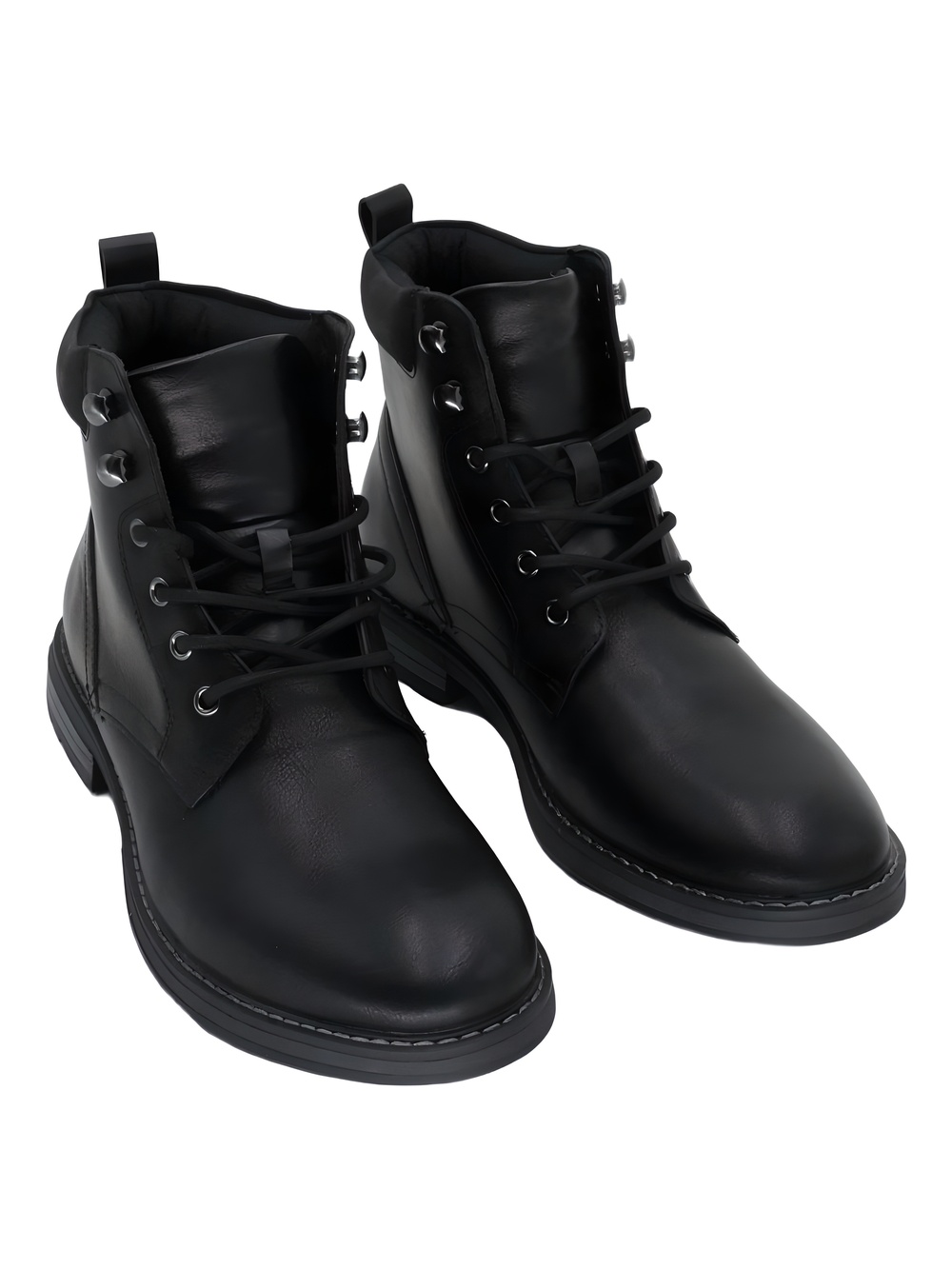 Club Room Mens Westin Faux Leather Lace-Up Dress Ankle Boots Black Size 9.5M